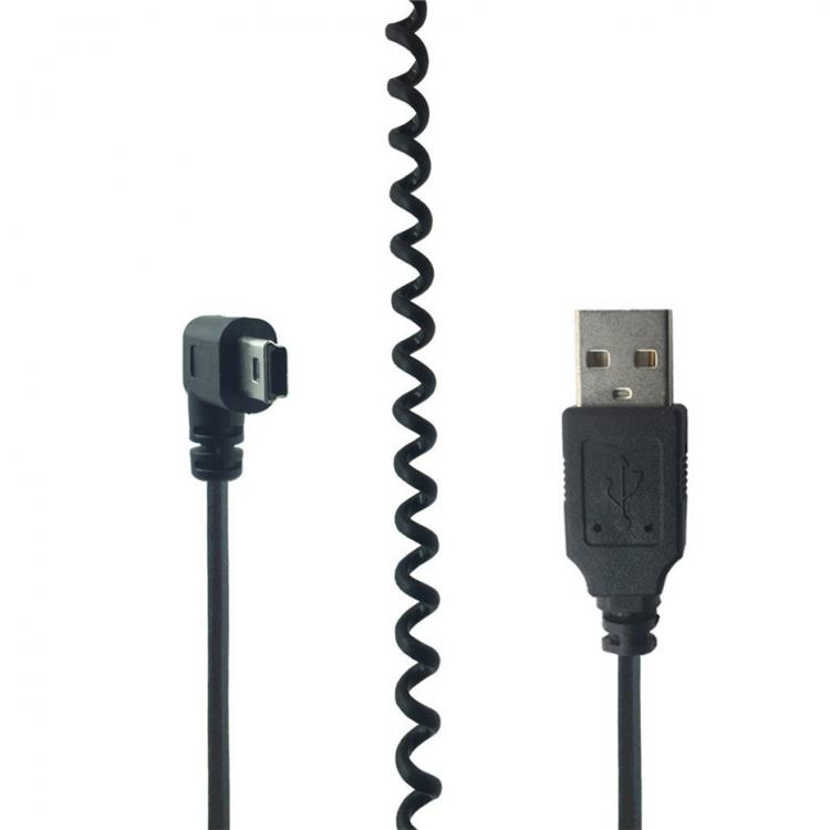 all in one place אביזרים Telescopic Mini USB Cable USB A Male to Mini 5Pin Right Angle Charging Spring Cable for GPS Navigator 0.5m-1.2m
