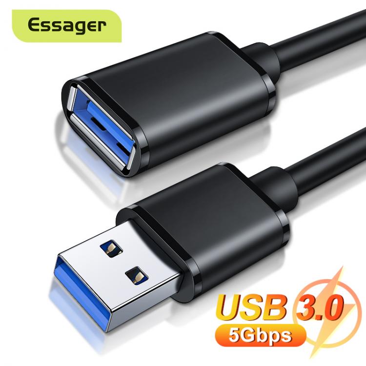 all in one place אביזרים Essager USB Extension Cable USB 3.0 2.0 Male to Female Extender Cord For Smart TV PS4 Xbox One Laptop USB3.0 Extensor Data Cable