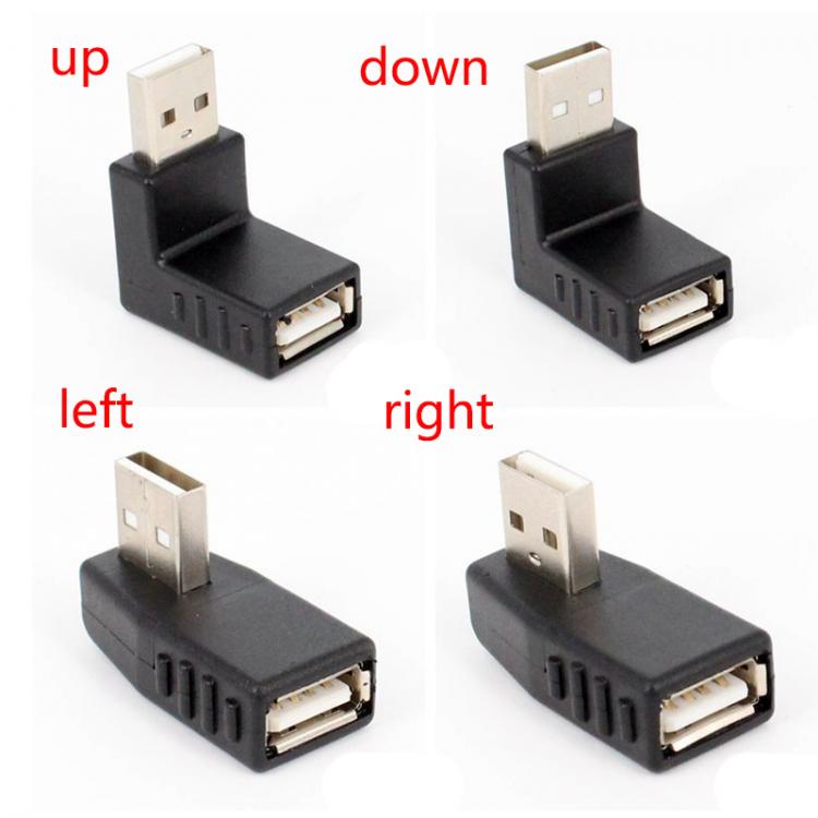 all in one place אביזרים Black/Blue 90 Degree Vertical Left Right Up Down Angled USB 3.0 2.0 Male to A Female M/F Adapter Connector Converter