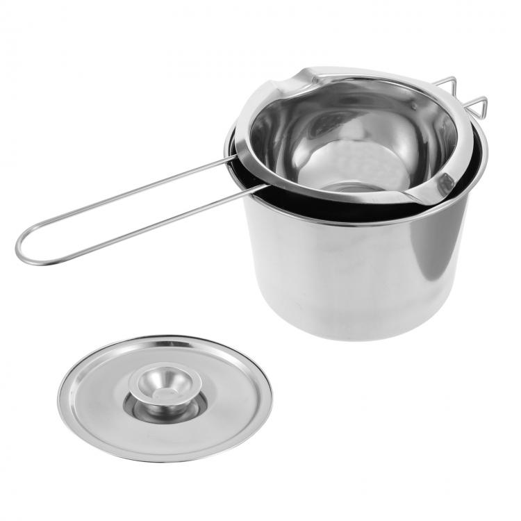 all in one place כלי מטבח ובישול Stainless Steel Chocolate Melting Pot Kitchen Milk Bowl Butter Candy Warmer Pastry Baking Tools Candle Wax Melting Pot