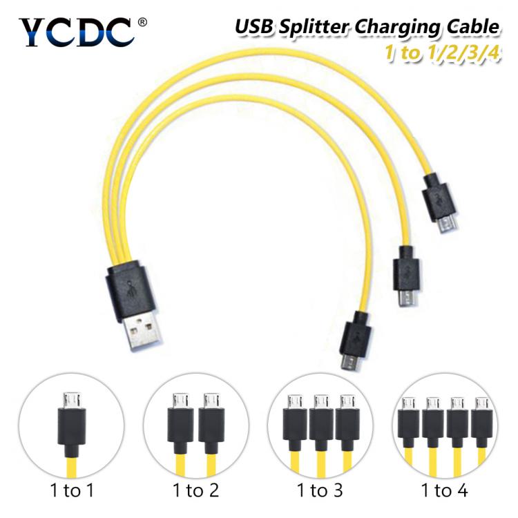 all in one place אביזרים 5V/2A Fast Charging USB 2.0 To Micro USB 1/2/3/4 Splitter Cable For Samsung Motorola LG HTC For PSP Controller AA AAA Battery