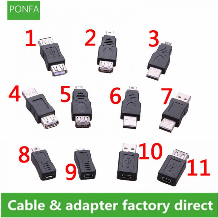 all in one place אביזרים Multiple styles USB OTG Mini USB Micro 5pin Adapter Converter USB Male to Female Micro USB Adapter Gadgets