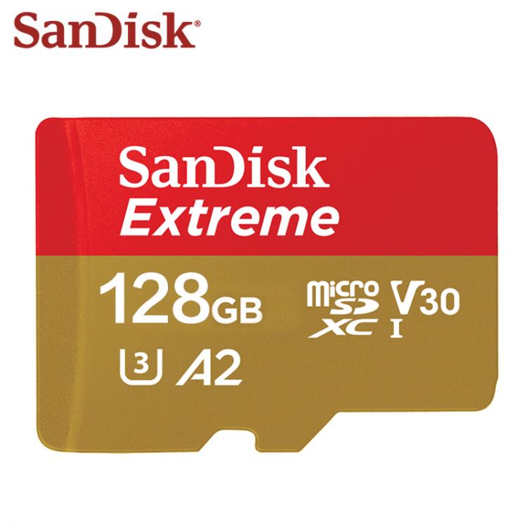 all in one place אביזרים Original SanDisk Extreme Micro SD Card 128GB 64GB 32GB SDHC SDXC A2 U3 V30 Memory Card Max 160MB/s Microsd With SD Adapter