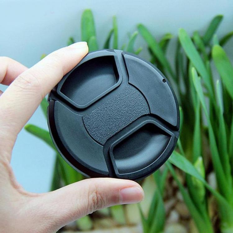 all in one place אביזרים 55mm Center Pinch Snap on Front Lens Cap Cover & String Sony Nikon for Canon with Cap String Len A7H9