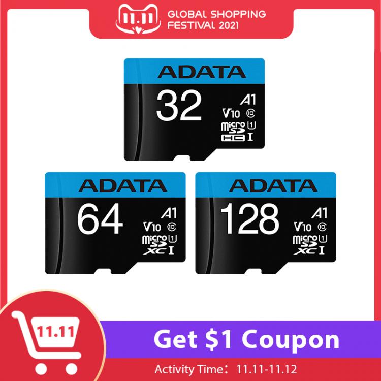all in one place אביזרים ADATA A1 Memory Card 128GB V10 64GB Flash Card 32GB Micro SD Card Class10 UHS-1 Memory Microsd Card For Phone