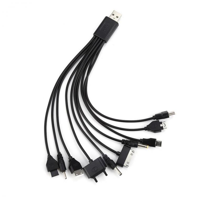 all in one place אביזרים New 1pcs 10 In 1 Micro USB Multi Charger Usb Digital Cables For Mobile Phones Cord For LG SAMSUNG Sony Mobile Phone Accessories