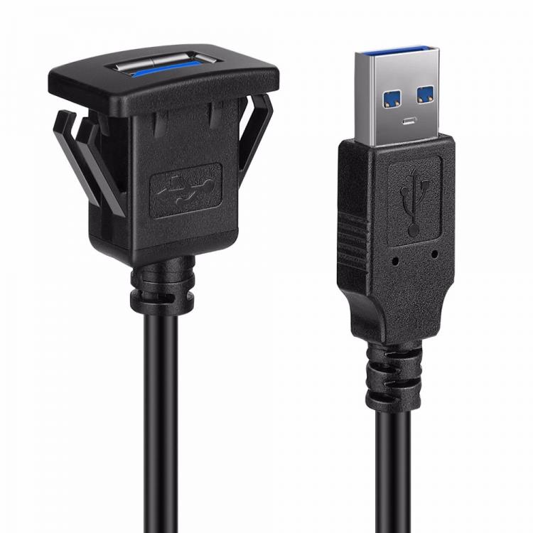 all in one place אביזרים In-Car USB 3.0 Flush Mount Socket Extension Cable for car boat Truck