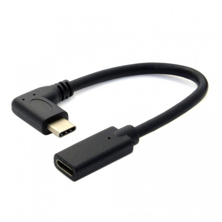 all in one place אביזרים 30cm USB Male to Female 90 Degree Angled Extension Adaptor cable USB male to female Black cable cord