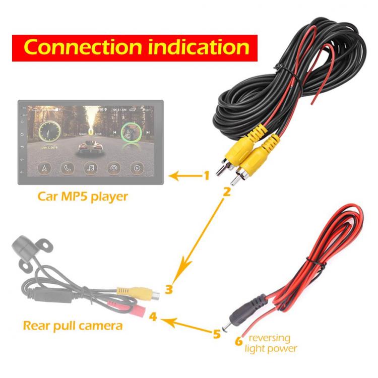 all in one place אביזרים Hot Sale Rear View Camera Video Cable 20ft RCA Video Cable Wireless Video Transmitter Receiver for Car Parking Camera