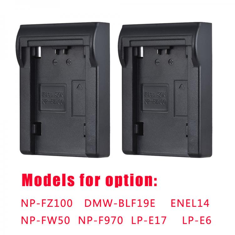 all in one place אביזרים 2pcs NP-FZ100/NP-FW50 Battery Plate for Neweer Andoer Dual/Four Channel Battery Charger for Sony A7III A9 A7RIII A7SIII
