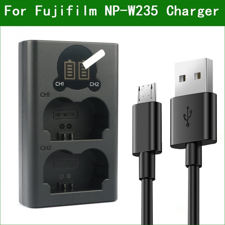 all in one place אביזרים Lanfulang NP-W235 NP W235 NPW235 BC-W235 Digital Camera Dual Battery Charger for Fujifilm X-T4 XT4 GFX100S New