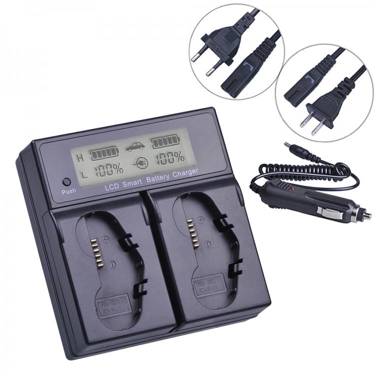 all in one place אביזרים LCD Dual Fast Battery Charger for Nikon EN-EL18b EN-EL18a D4 D4S D5 and D800 D800E D810 D810A Battery Grip