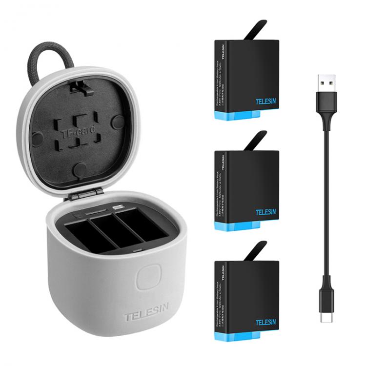 all in one place אביזרים Battery Charger Storage Box For Gopro Hero 8 Black Battery Charging for Go pro hero 8 hero 7 6 5 Black Camera Bateria