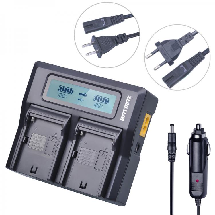 all in one place אביזרים 1pcs NP-F960 NP-F970 NP-F750 Ultra Fast 3X Faster Dual Digital Charger for Sony NP-F960 NP-F950 NP-F770 NP-F750 NP-F550 FM-500H