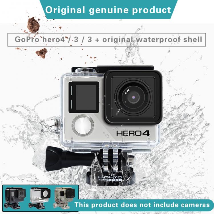 all in one place אביזרים GoPro hero3 / 3 + / 4 accessories camouflage Sports Camera protection frame 60m deep diving shading original waterproof shell