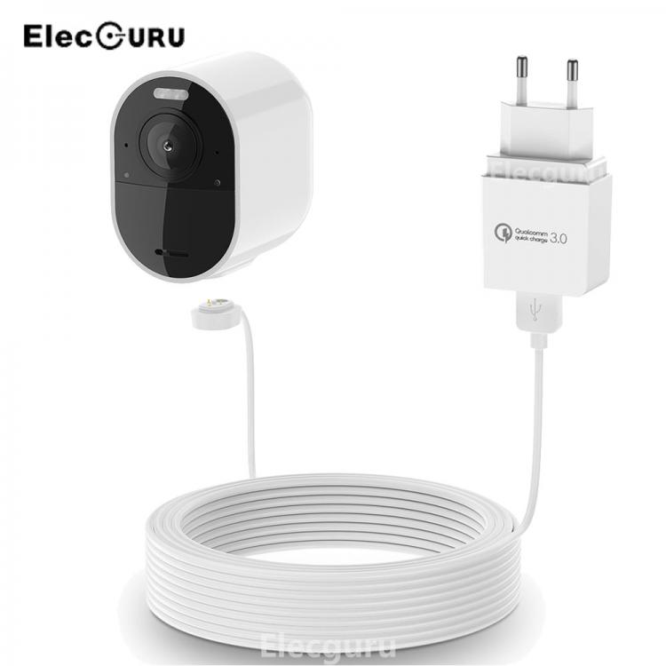 all in one place אביזרים for Arlo Pro 3/Arlo Ultra Camera 20ft/6m Water-resistant Magnetic Charging Cable with Power Adapter,Arlo Camera Accessories