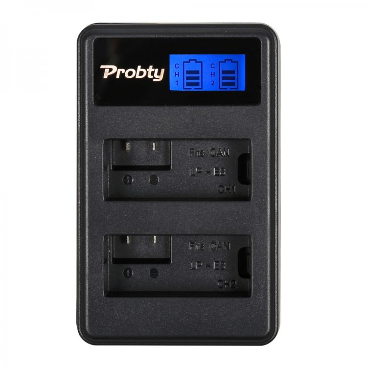 all in one place אביזרים PROBTY New LP-E8 LPE8 LP E8 LCD Camera Charger for Canon EOS 550D 600D 650D 700D X4 X5 X6i X7i T2i T3i T4i T5i EOS Kiss X4