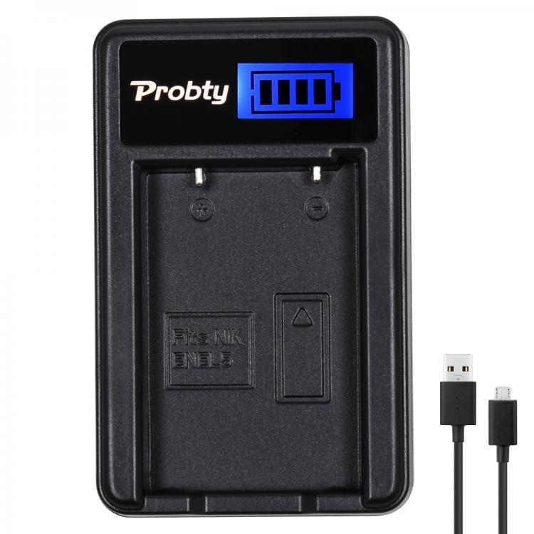 all in one place אביזרים PROBTY EN-EL5 ENEL5 EN EL5 LCD USB Camera Charger for Nikon Coolpix P80 P100 P500 P510 P5000 P5100 3700 4200 5200 7900 battery