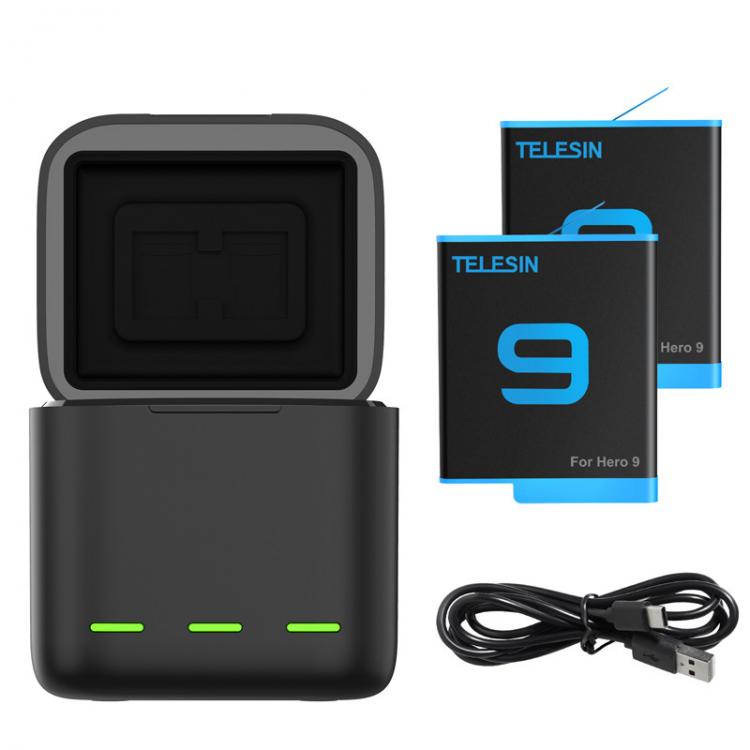 all in one place אביזרים For Go Pro Hero 9 Battery Charger / for GoPro Hero 9 Black Li-ion AHDBT-901 Batteria Camera Accessories
