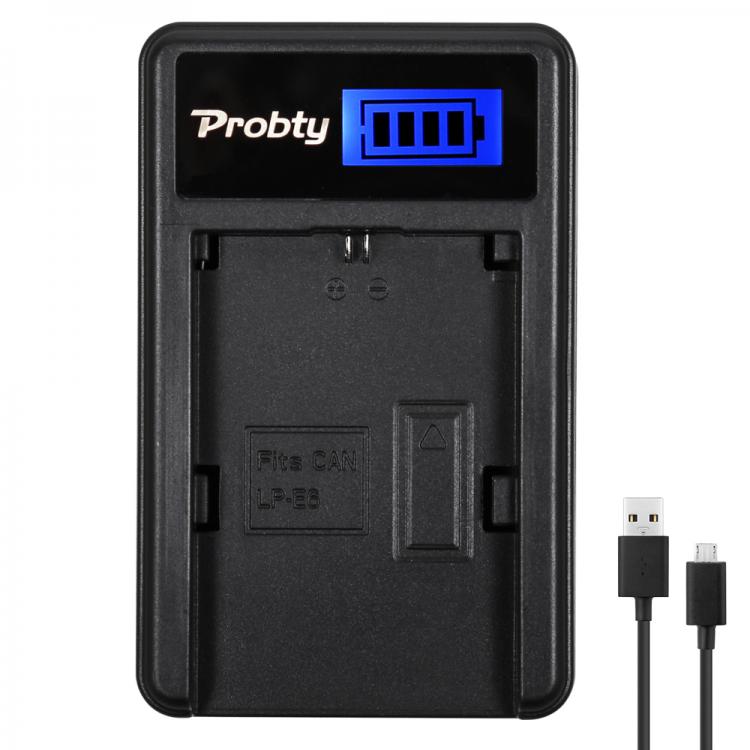 all in one place אביזרים Probty LP-E6 LPE6 LP E6 LCD Battery Charger For Canon 5D Mark II III 7D 60D EOS 6D