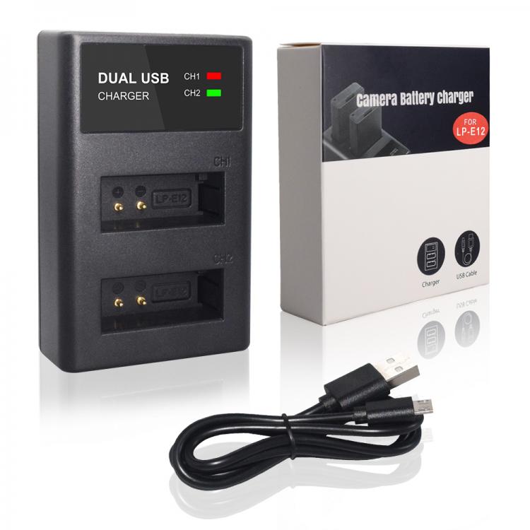 all in one place אביזרים PALO LP-E12 LP E12 USB dual charger LPE12 charger For Canon M100D Kiss X7 Rebel SL1 EOS M10 EOS M50 DSLR