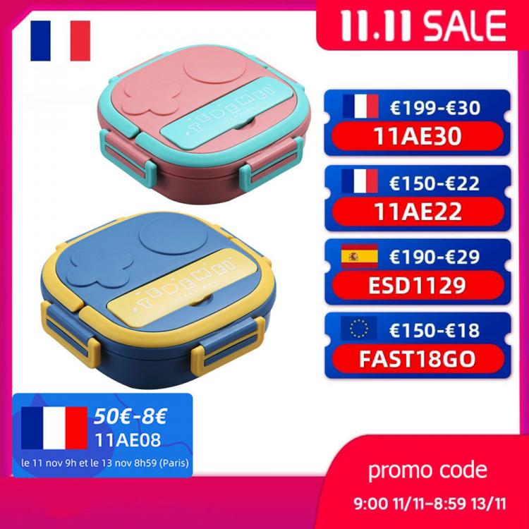 all in one place כלי מטבח ובישול Outing Tableware 304 Portable Stainless Steel Lunch Box Baby Child Student Outdoor Camping Picnic Food Container Bento Box