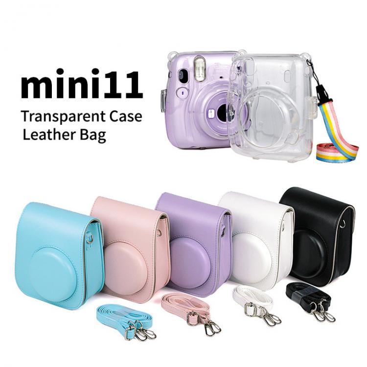 all in one place אביזרים For Fujifilm Instax mini11 PU Leather Case Smartphone Instant Protector Pouch Bag With Shoulder Strap for Fuji Instax mini11