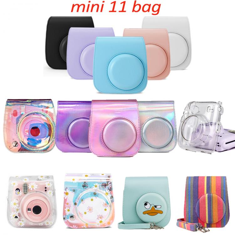 all in one place אביזרים for Fujifilm Instax Mini 11 Camera Accessory Artist Oil Paint PU Leather Instant Camera Shoulder Bag Protector Cover Case