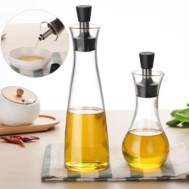 all in one place כלי מטבח ובישול Sauce Dispenser Seasoning Bottle 500ml Glass Vinegar Bar Oil Bottle Storage Kitchen Tools Cooking Wine Liquid Container Creative