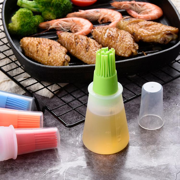 all in one place כלי מטבח ובישול oil dispenser Silicone Oil Bottle with Brush Grill Oil Brushes Liquid Oil Baking Tool распылитель для масла
