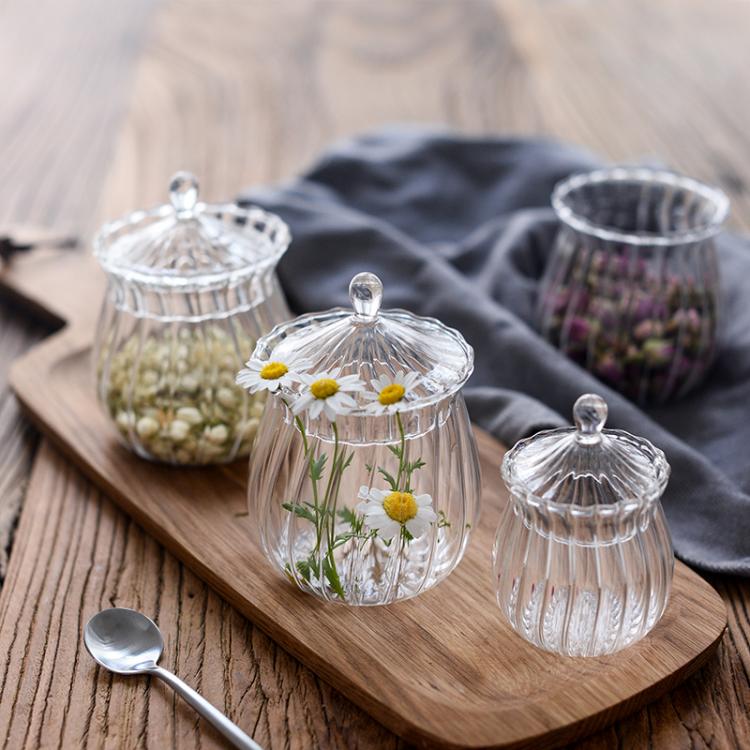 all in one place כלי מטבח ובישול European Transparent Heat-resistant Glass Tea Can Coffee Pot Storage Bottle With Candy Jar Snack Cans Tea Shot Glass Yogurt Cup