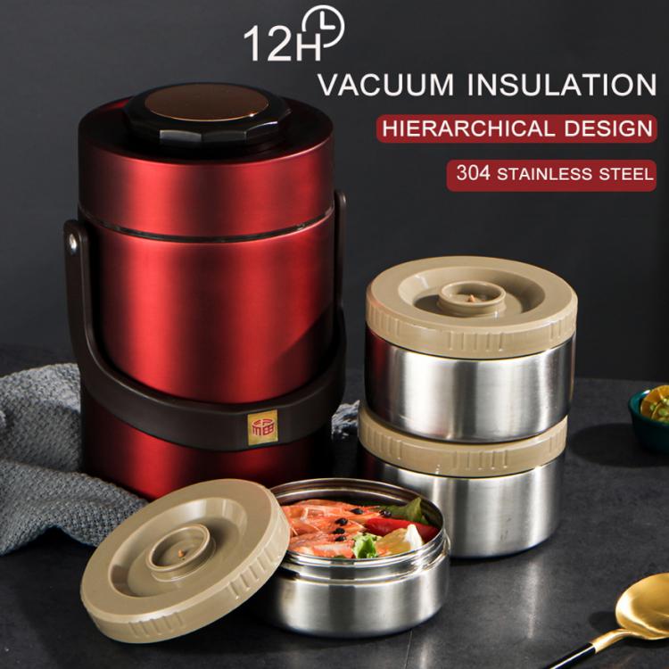 all in one place כלי מטבח ובישול Portable Outdoor Large Capacity 304 Stainless Steel Vacuum Insulation Bento Lunch Box Leak-Proof Food Container Food Thermos