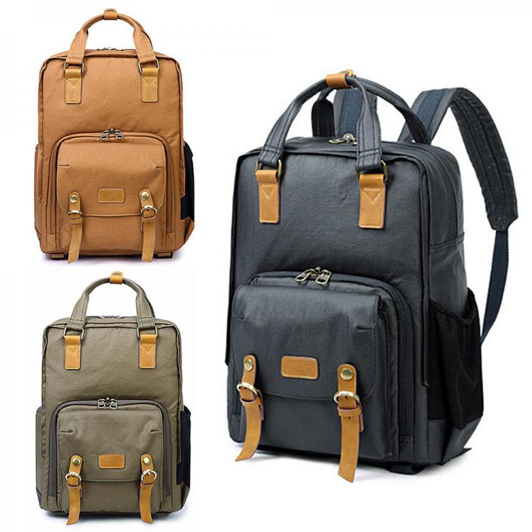all in one place אביזרים Professional Retro Fashion Casual Waterproof Canvas DSLR Camera Bag Photography Tripod Cameras Backpack for Canon Nikon Sony