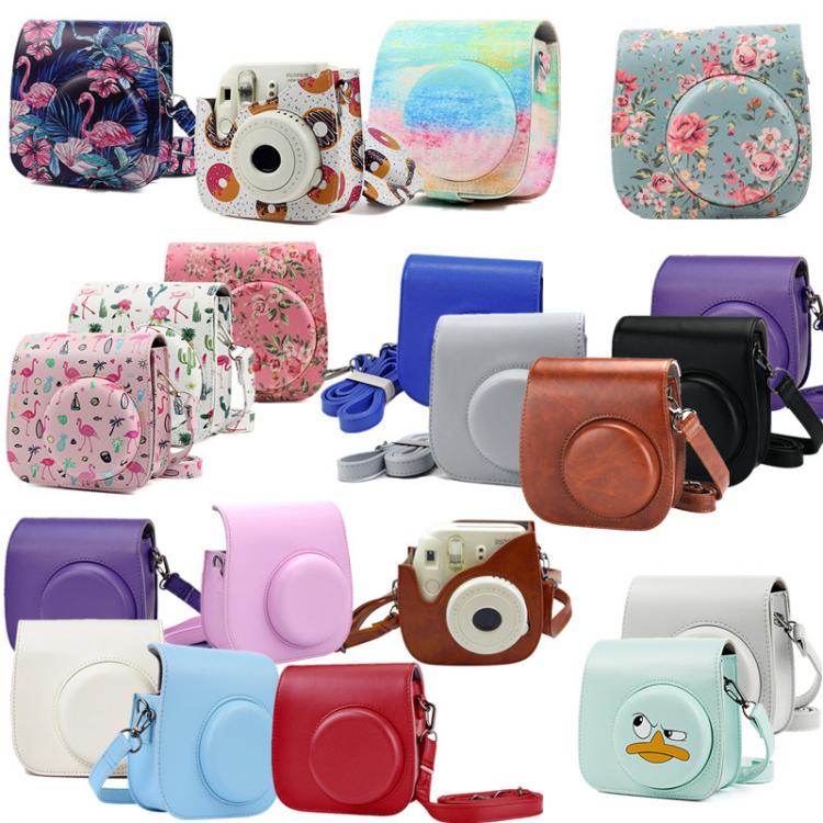 all in one place אביזרים Mini Camera Case Bag Instant Film Cameras PU Leather Cover for Fujifilm Instax with Shoulder Strap  For Instax Mini 9 Mini 8+