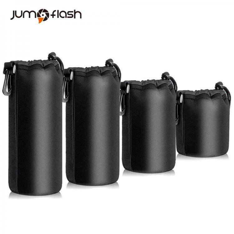 all in one place אביזרים Jumpflash Camera case Lens Pouch Set Lens Case Small Medium Large and Extra Large For DSLR Camera Lens Bag Pouch Shockproof