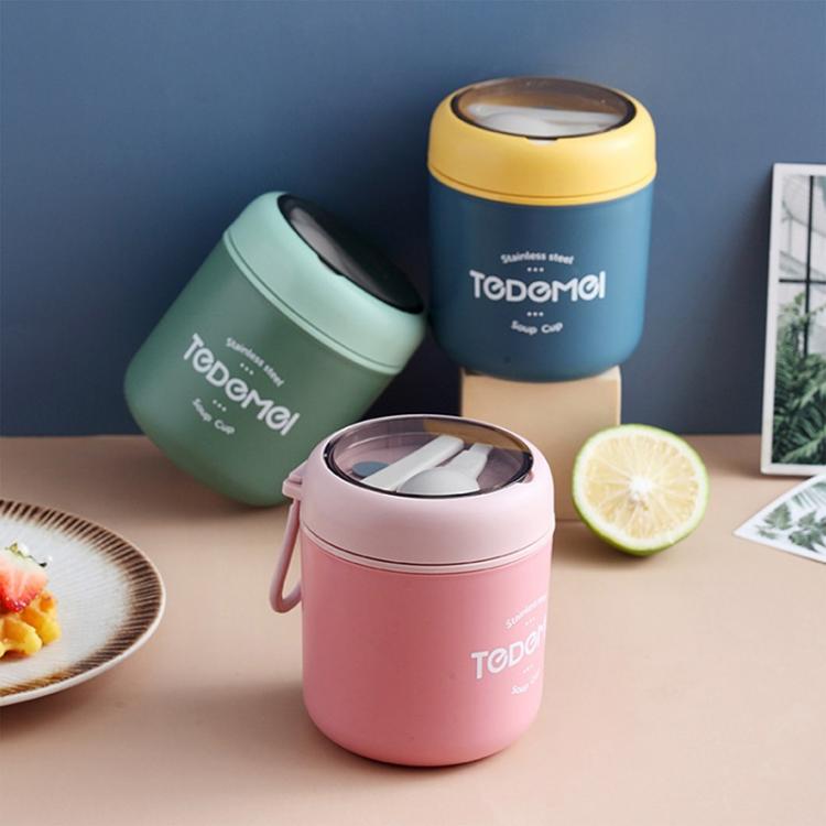 all in one place כלי מטבח ובישול Mini Thermal Lunch Box Food Container with Spoon Stainless Steel Vaccum Cup Soup Cup Insulated Lunch Box taza desayuno portatil