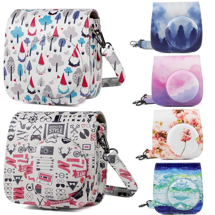 all in one place אביזרים New Arrival Quality PU Leather Camera Case Bag Cover with Shoulder Strap for Fuji FujiFilm Instax Mini 9/8+/8 Polariod Cameras