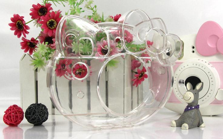all in one place אביזרים Fujifilm Instax Mini Camera Transparent Crystal Case PVC Protector Instant Film Camera Shell Cover for Kitty Girl Gifts