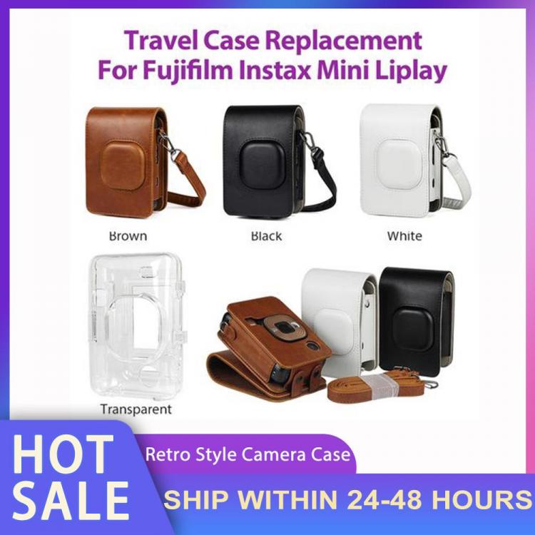 all in one place אביזרים Retro Style PU Leather Travel Case Camera case Replacement for Fujifilm Instax Mini Liplay Hybrid Camera With Shoulder Strap Hot