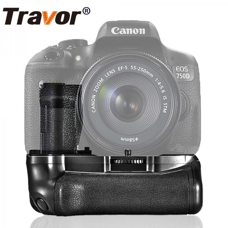all in one place אביזרים Travor Professional vertical battery grip holder BG-1V  for Canon 750D 760D T6i T6s X8i 8000D DSLR Camera replacement BG-E18