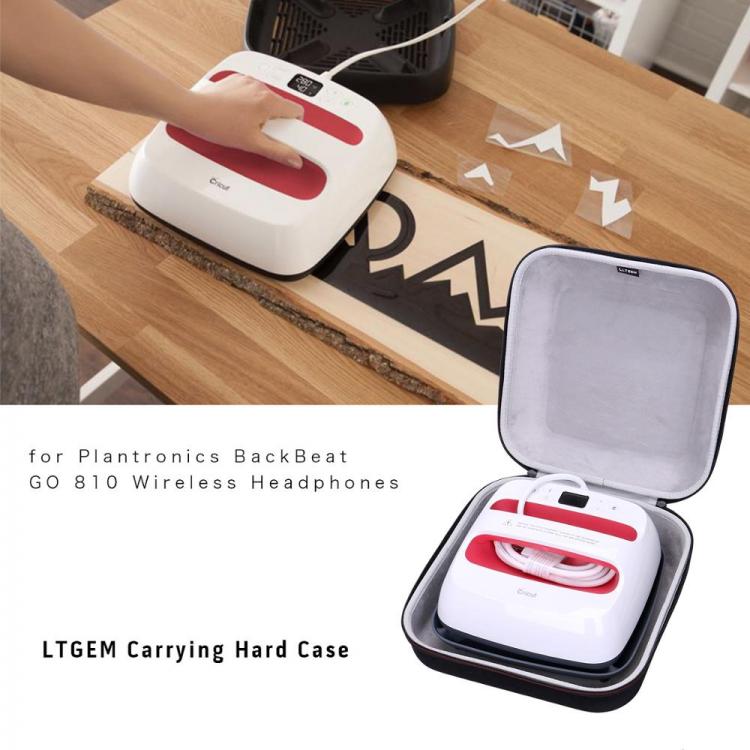 all in one place אביזרים LTGEM EVA Black Carrying Hard Case For Cricut EasyPress 2 (9*9 inches)