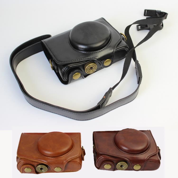 all in one place אביזרים PU Leather Case camera Bag Cover pouch for Canon PowerShot SX720 SX720 hs SX730HS SX740 With Shoulder Strap ,Free Shipping