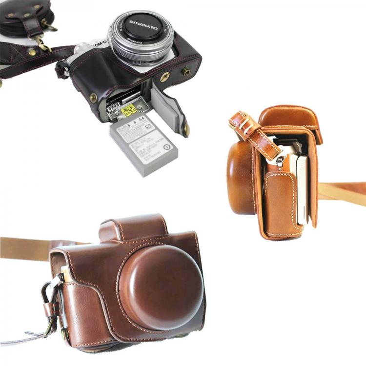 all in one place אביזרים Luxury Pu Leather Camera Case  Cover Base For Olympus OMD EM10 III E-M10 Mark III EM10 IV E-M10 Mark IV