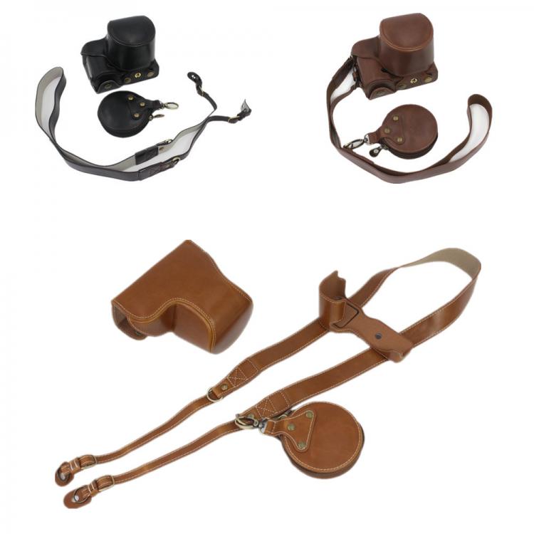 all in one place אביזרים PU Camera Base Case Cover Kit for Sony ZV-E10 w/ E PZ 16-50mm F3.5-5.6 OSS Lens