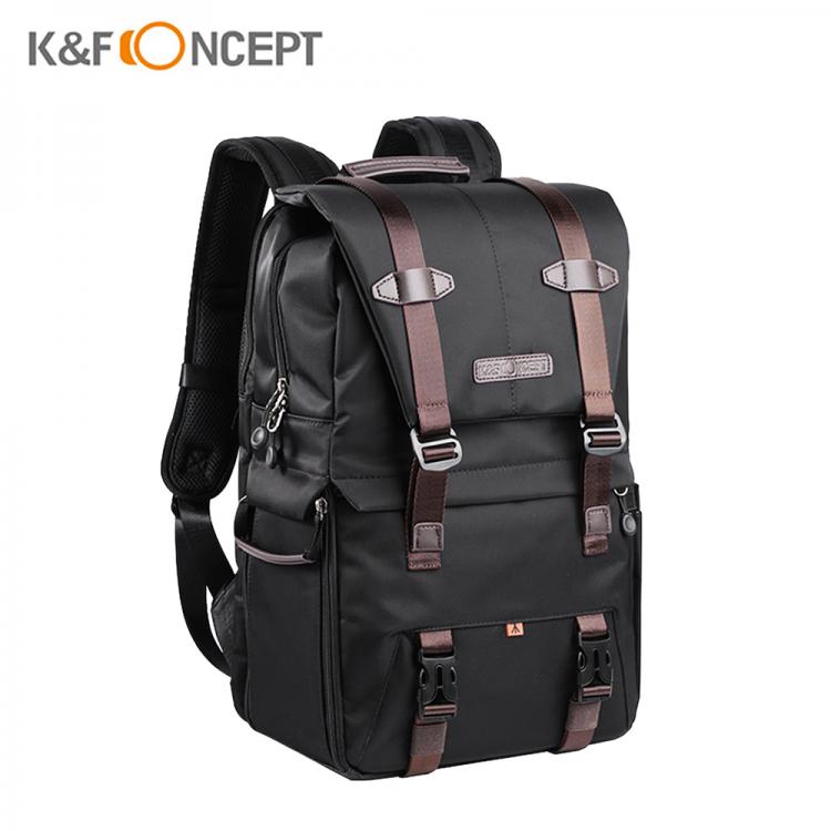 all in one place אביזרים CZ Stock Photography K&F CONCEPT Camera Backpack Storage Bag Side Open Available +Rainproof Cover Tripod for SLR DSLR Black