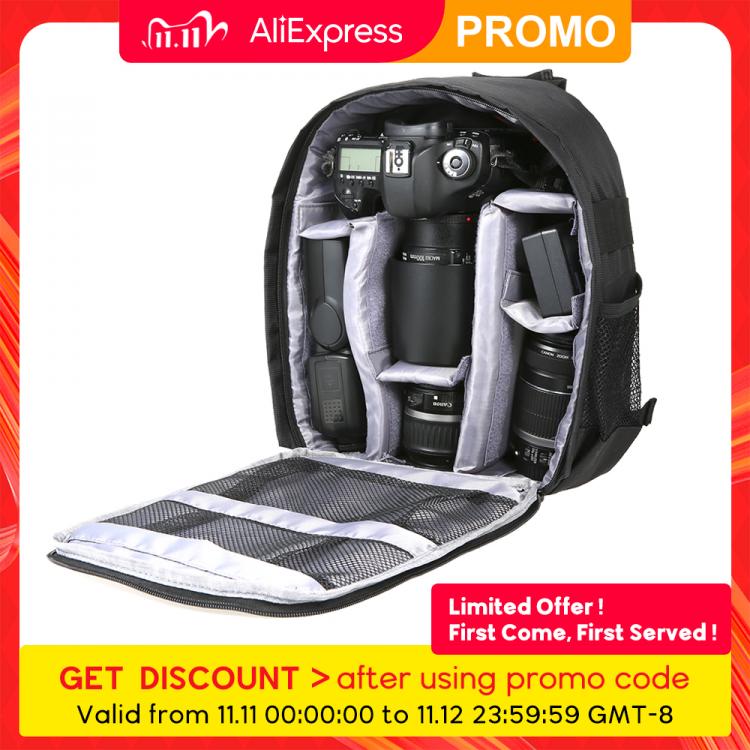 all in one place אביזרים Multi-functional Camera Backpack Video Digital DSLR Bag Waterproof Outdoor Camera Photo Bag Case for Nikon Canon Sony Photo Bag