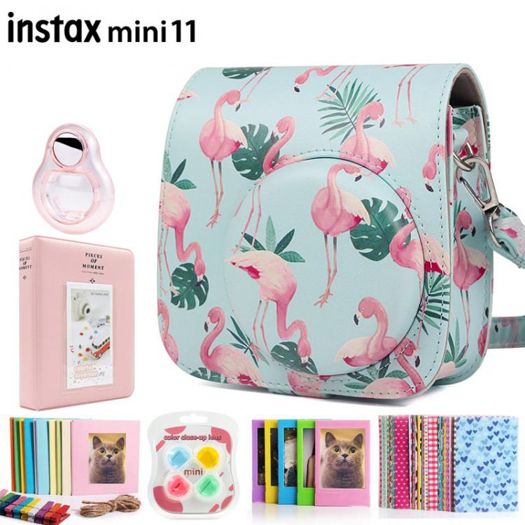 all in one place אביזרים Fujifilm Instax Mini 11 Instant Camera Case Accessories Bundle w/ Shoulder Bag/Photo Frames/Album/Close-up Lens/Filters/Stickers