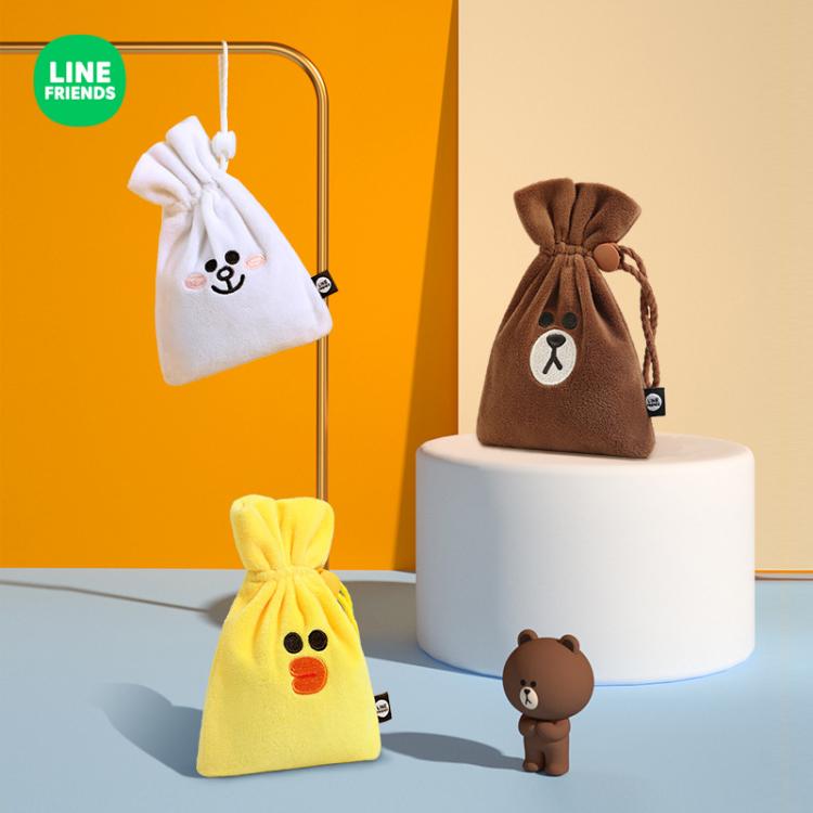 all in one place אביזרים LINE friends Cute Brown Sally Drawstring Bags