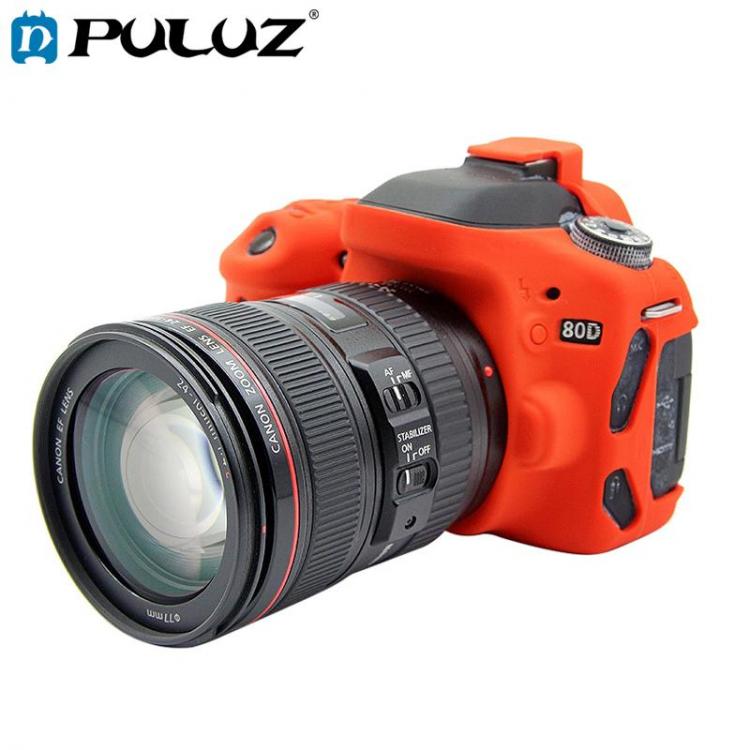 all in one place אביזרים PULUZ Soft Silicone Rubber Camera Protective Body Cover Skin Case  for Canon EOS 80D SLR Camera Bag Housing protector Cover