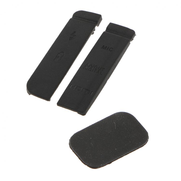all in one place אביזרים For Canon 7D Port Cover Cap Rubber Repair Parts USB AV MIC HDMI Bottom Lid protect digital camera interface from dust
